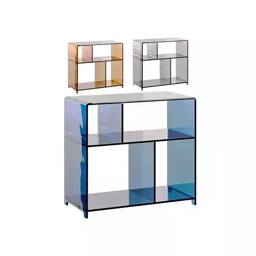 Modern Side Table - 4 Compartments