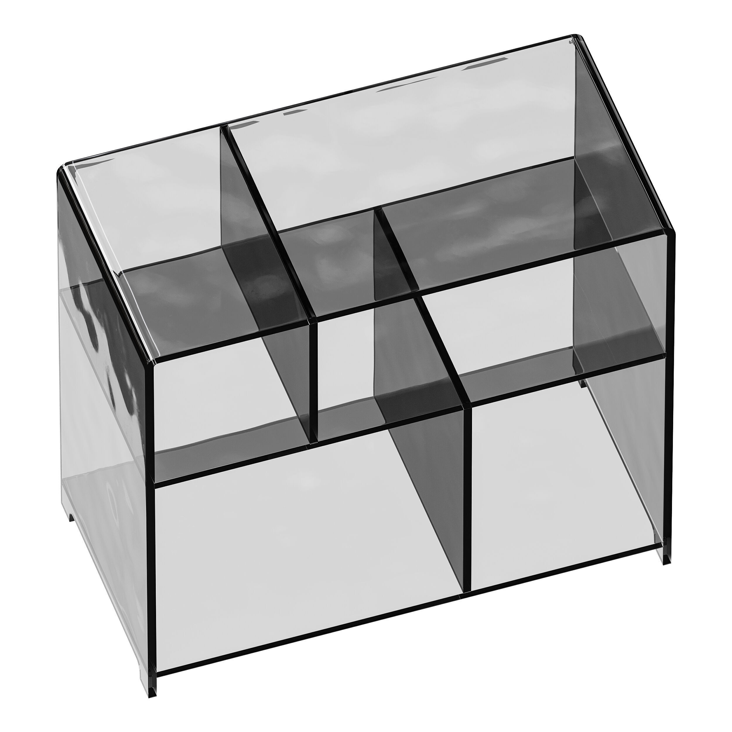 Modern Side Table - 4 Compartments 3D model_12
