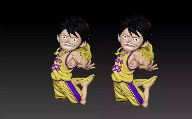 NBA - WCF Luffy Straw Hat Basketball - ONE PIECE - 3d print