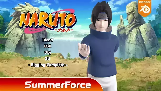 Sasuke Uchiha - Naruto Shippuden 3D model