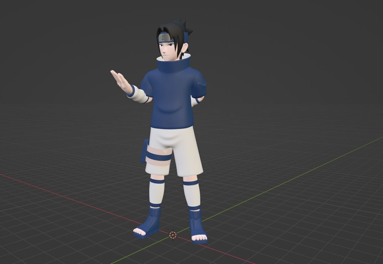 Sasuke Uchiha - Naruto Shippuden 3D model_5