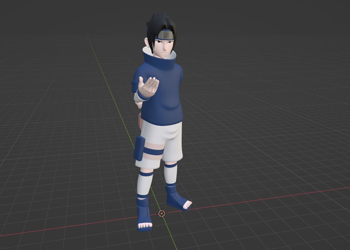Sasuke Uchiha - Naruto Shippuden 3D model_4