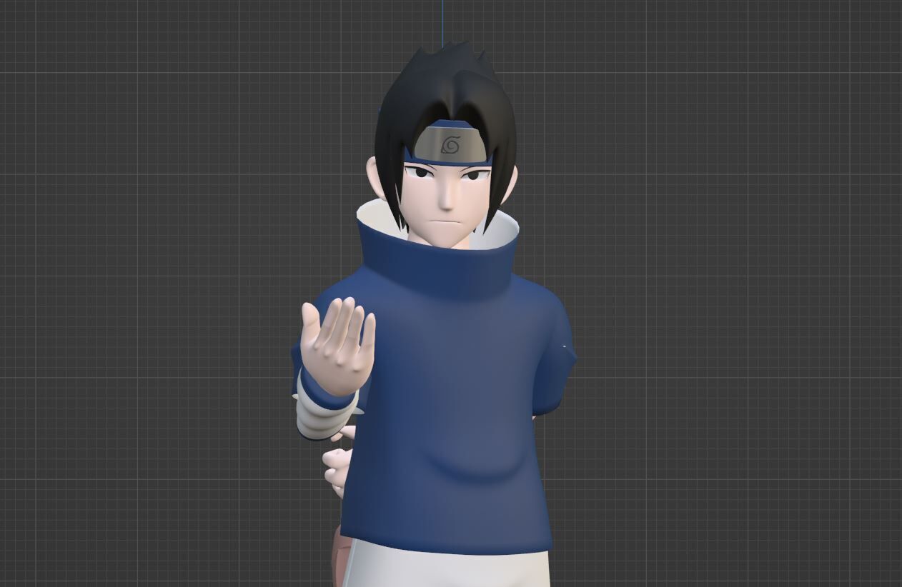 Sasuke Uchiha - Naruto Shippuden 3D model_8