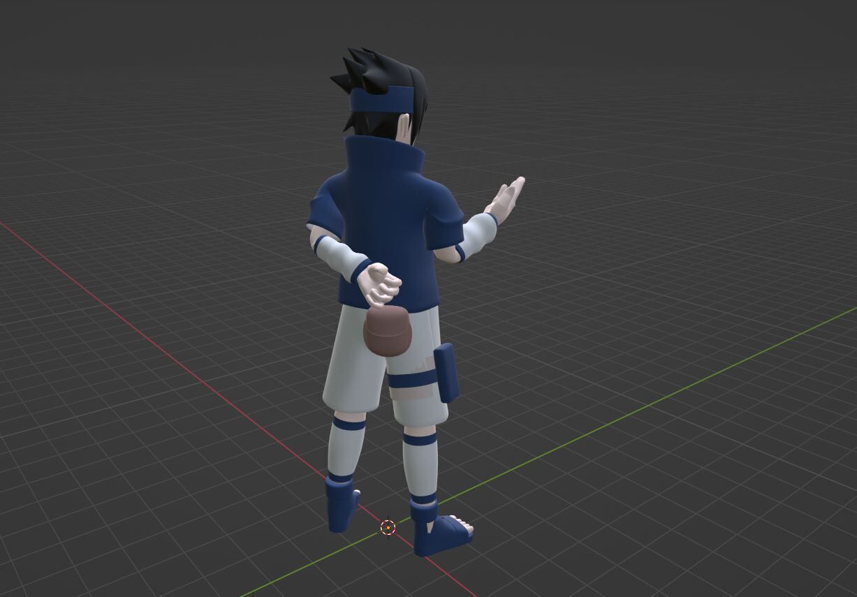 Sasuke Uchiha - Naruto Shippuden 3D model_7