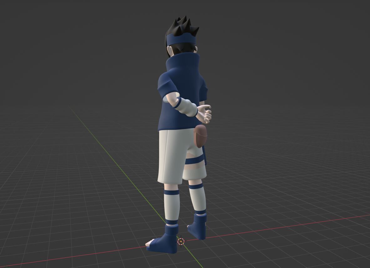 Sasuke Uchiha - Naruto Shippuden 3D model_6