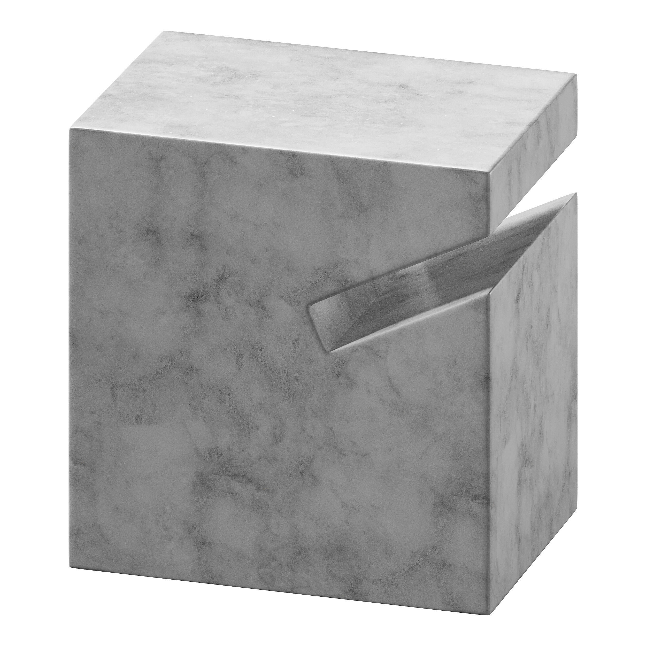 Natural side table marble 3D model_10