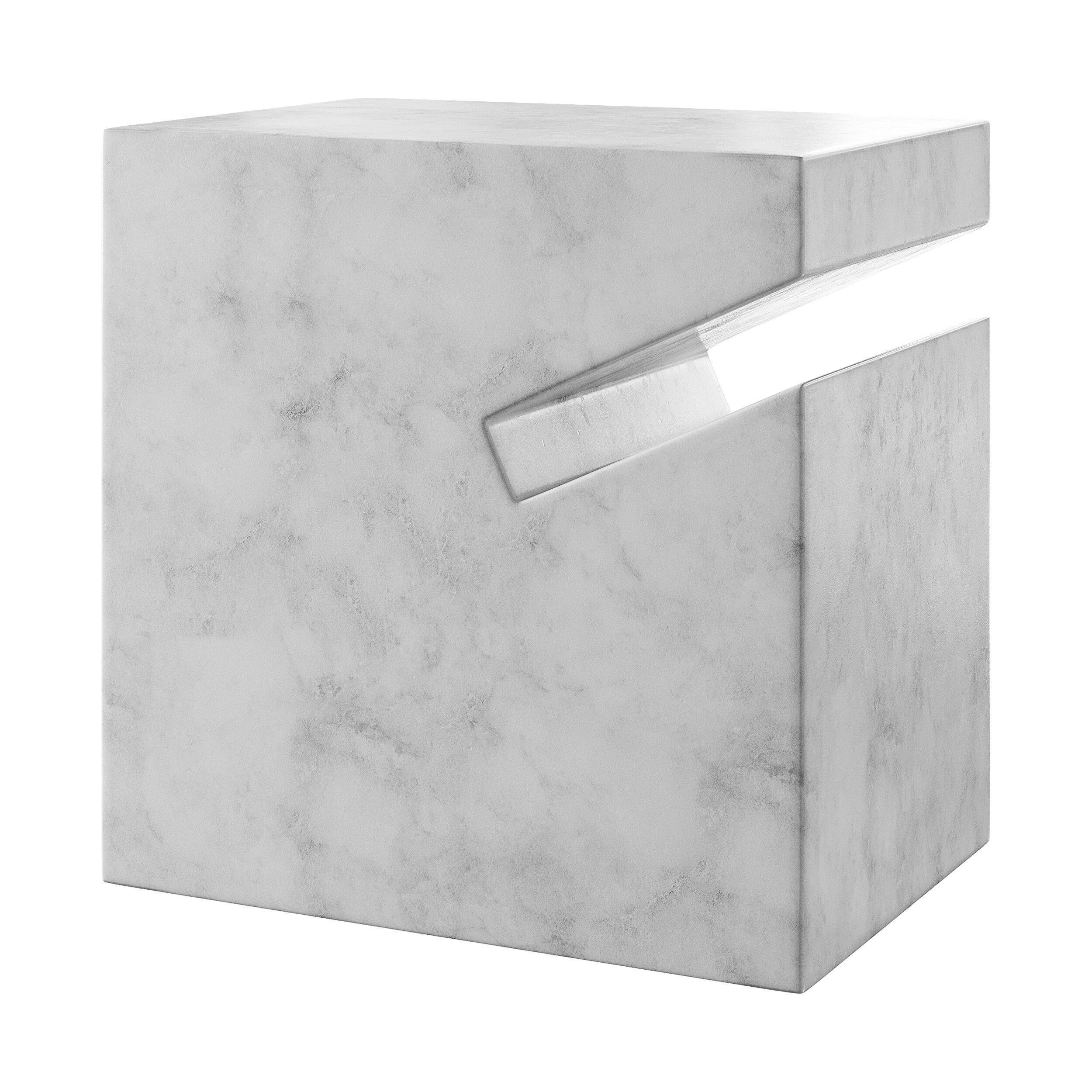 Natural side table marble 3D model_1