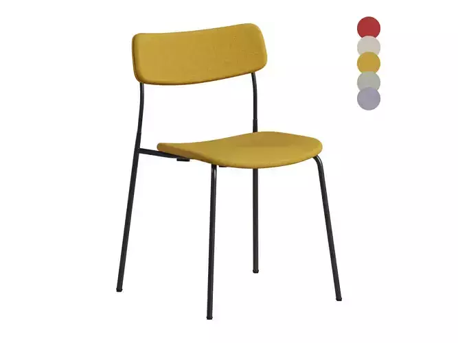 Ella Chair Upholstered Four Leg Base