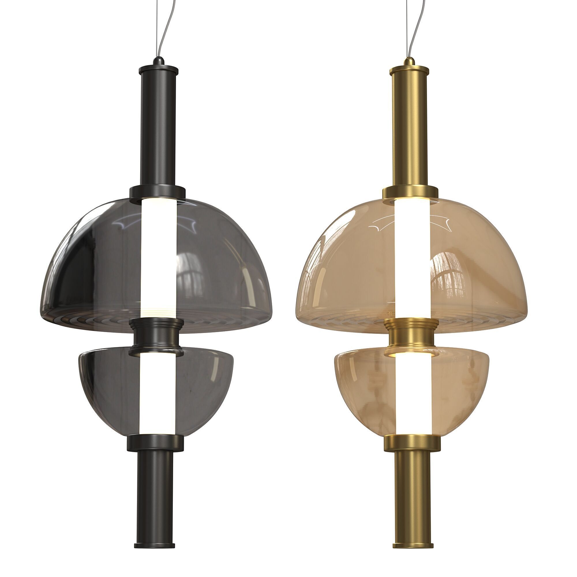 Aurora Luminosity Pendant Lamp 3D model_1