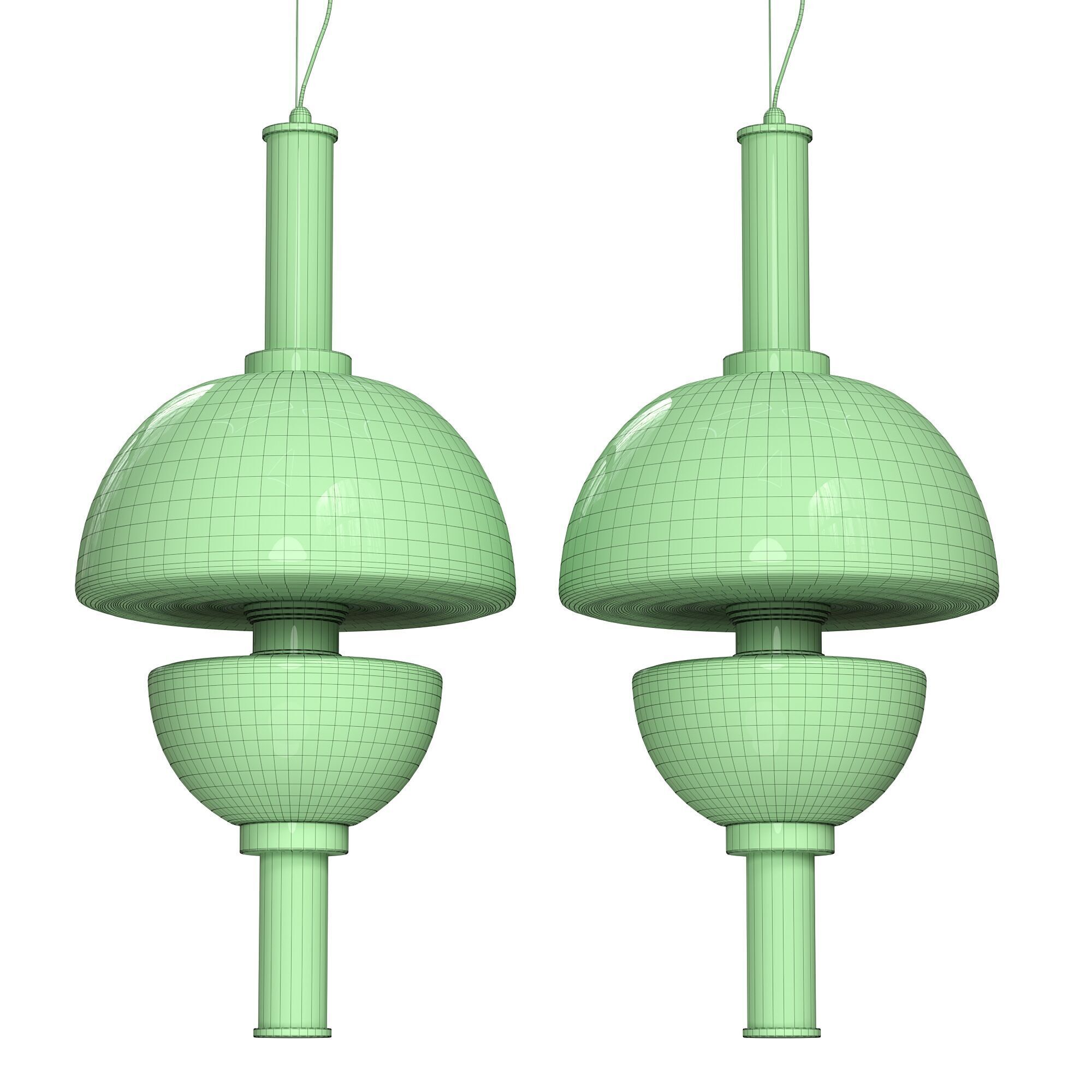 Aurora Luminosity Pendant Lamp 3D model_2