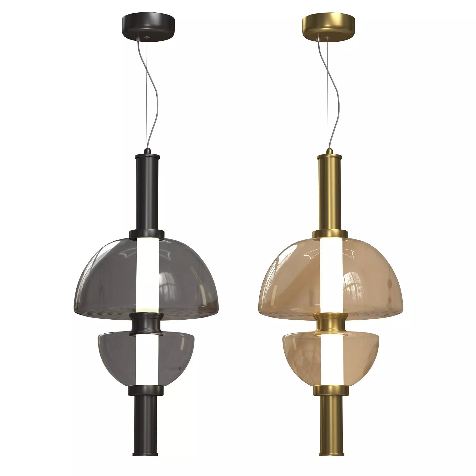 Aurora Luminosity Pendant Lamp 3D model_0