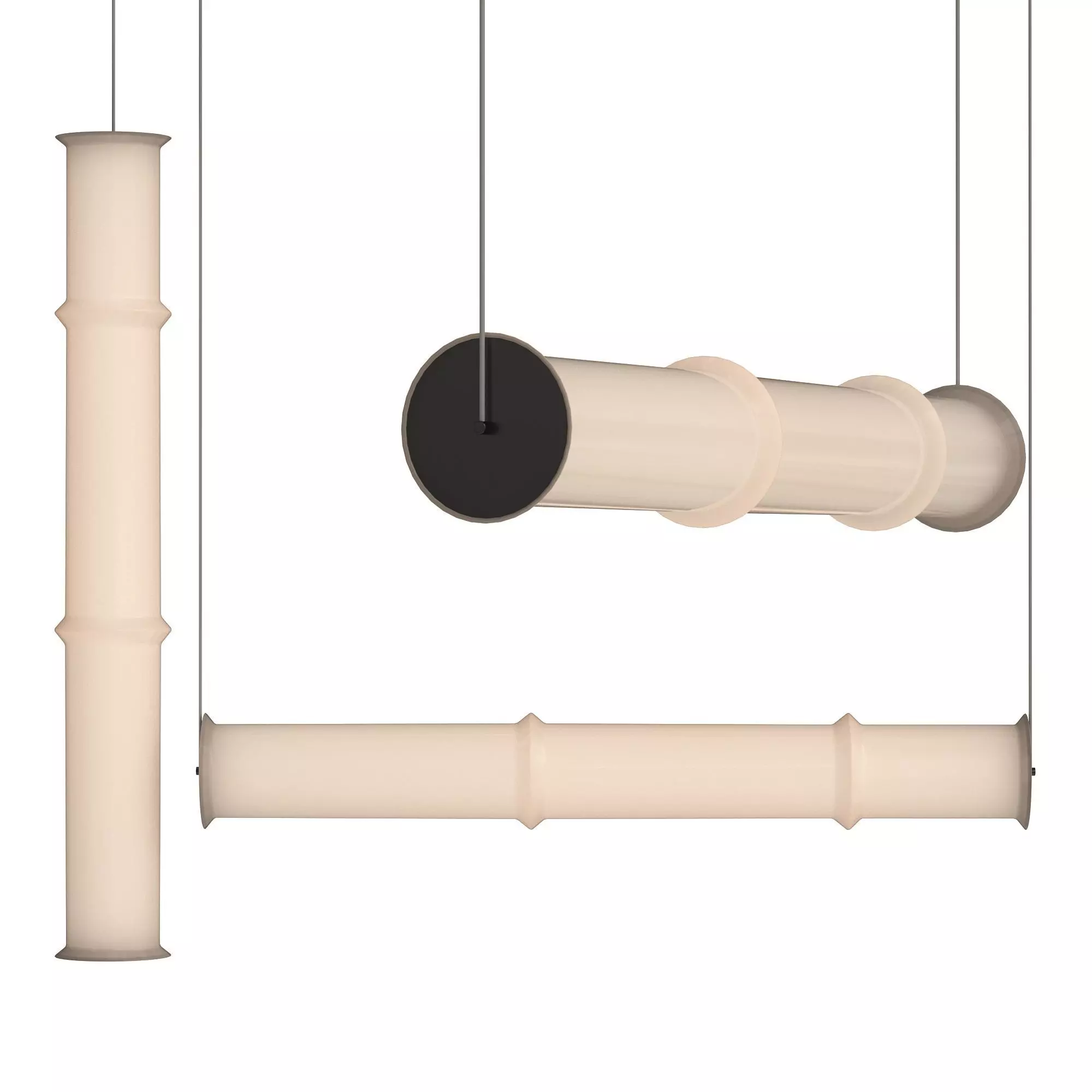 Canna Pendant Light 3D model_0