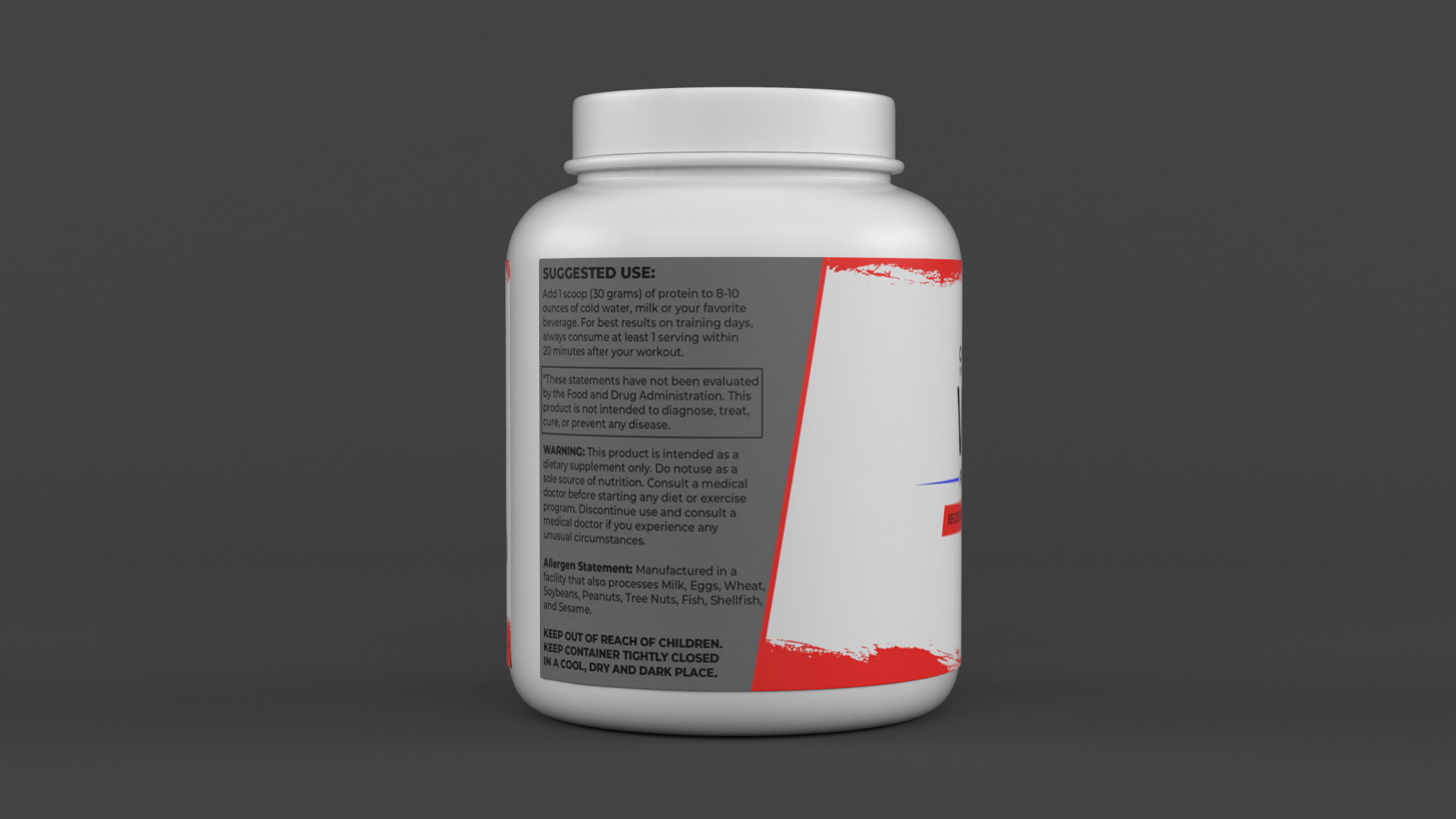 Protein Powder 3D model_3