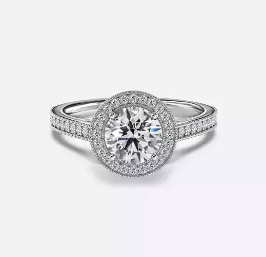 Halo Engagement Ring  01