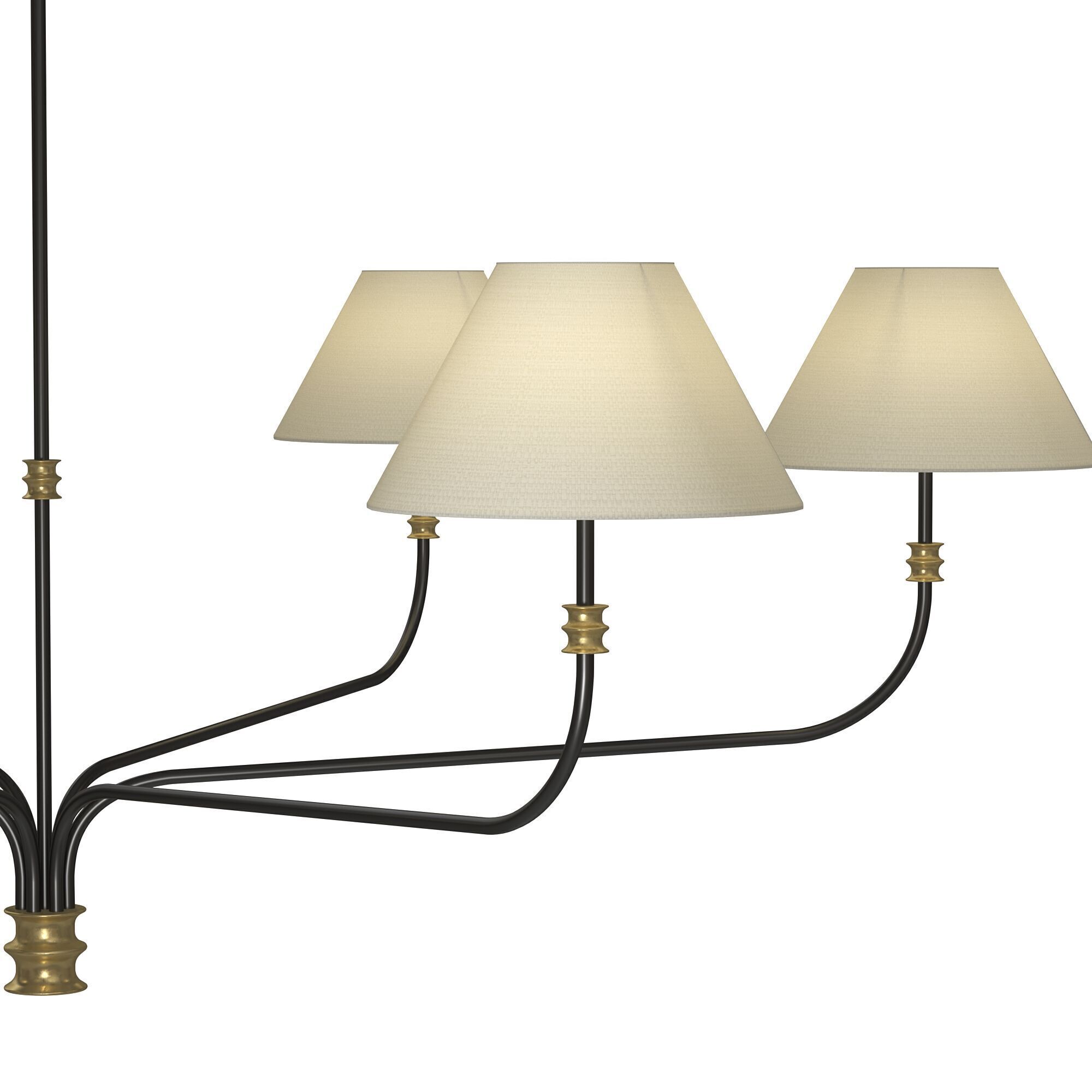 Collins Round Chandelier 3D model_1
