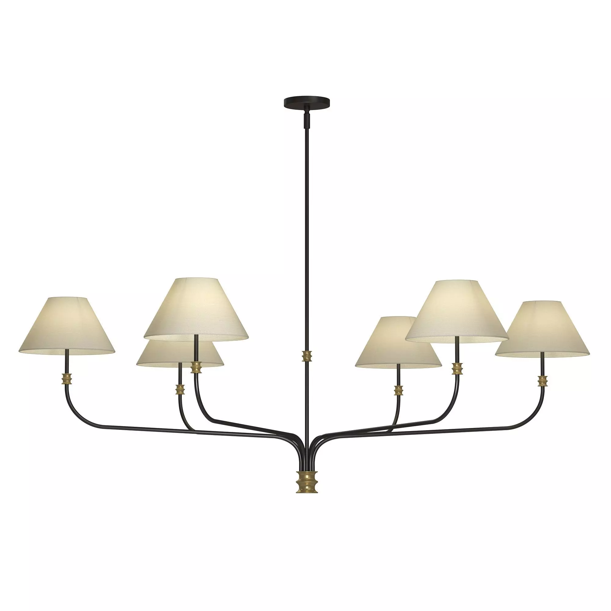 Collins Round Chandelier 3D model_0