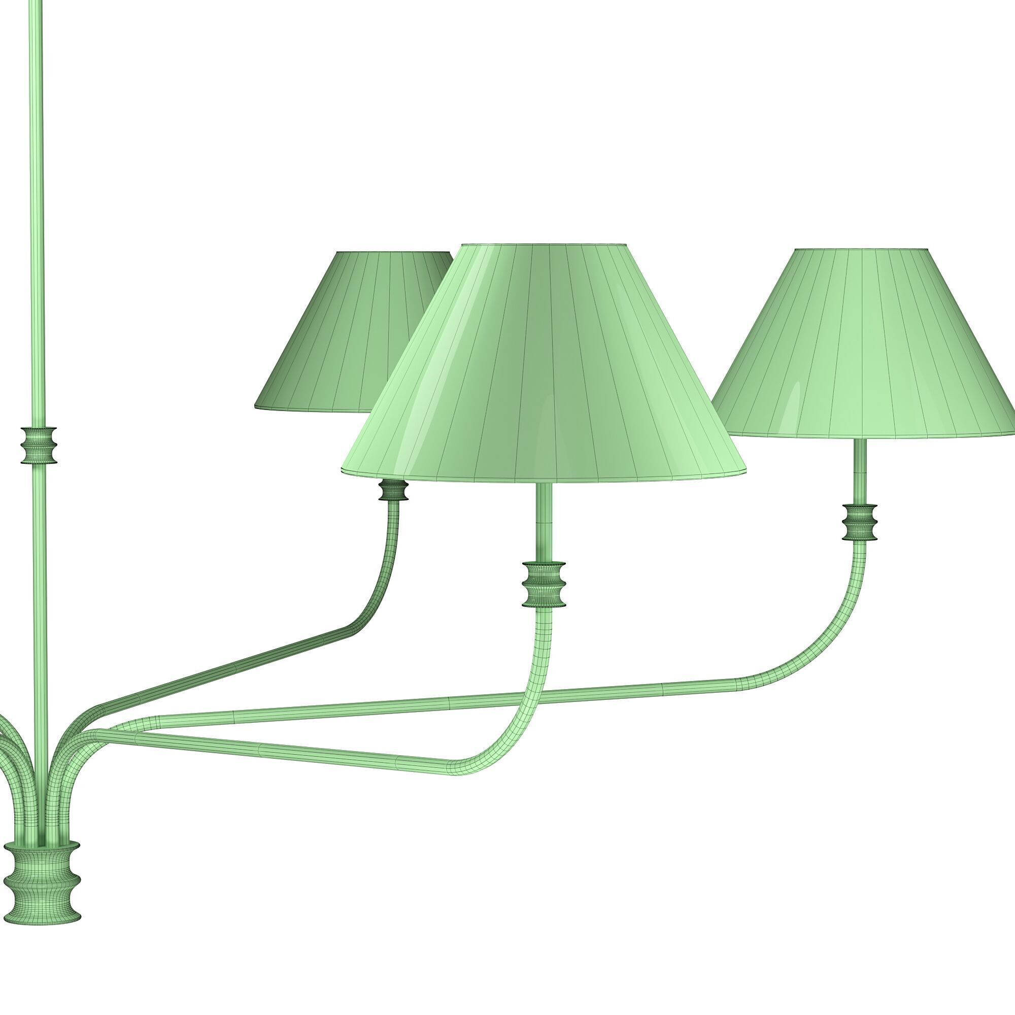 Collins Round Chandelier 3D model_2