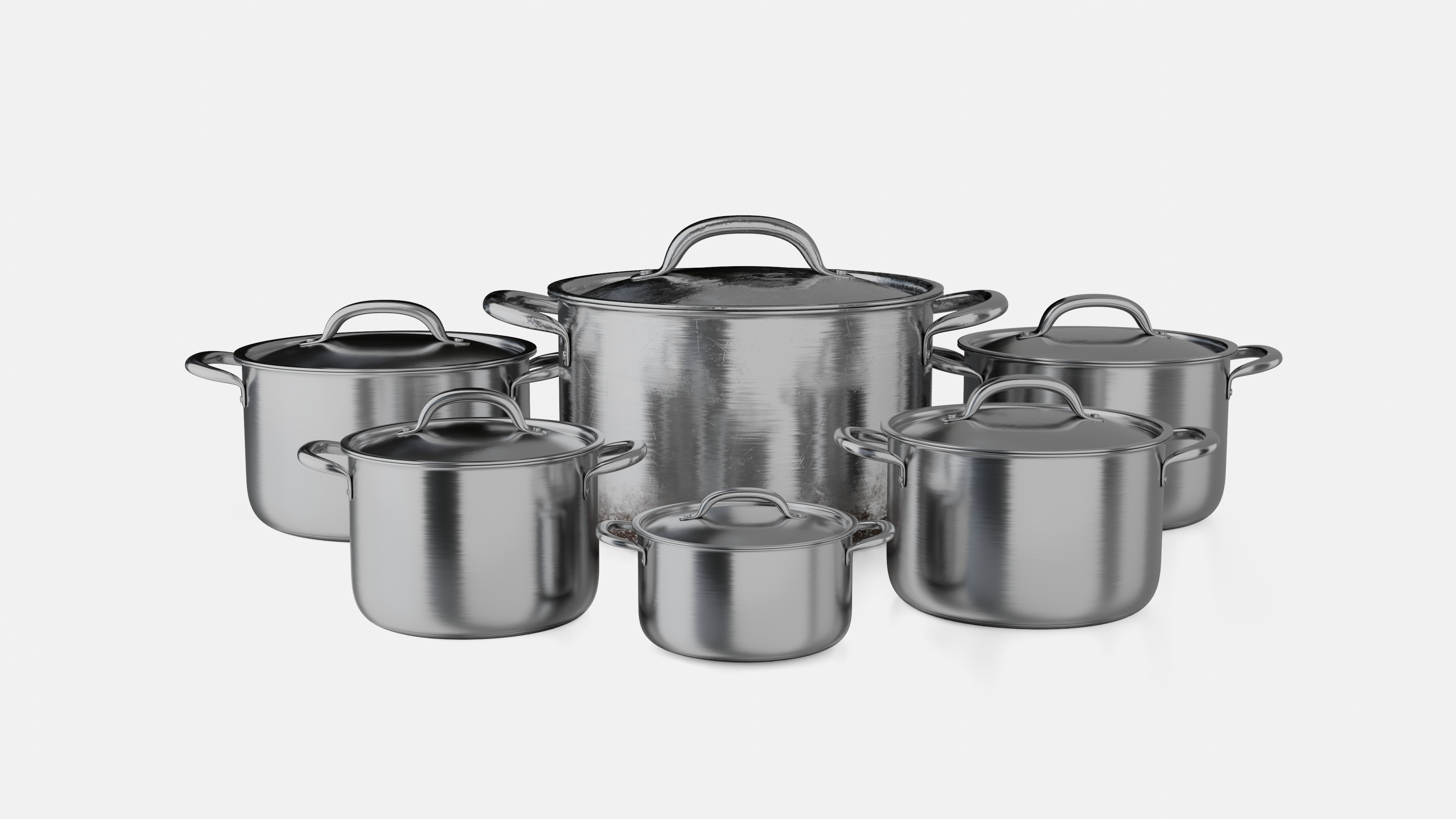  Cooking Pot Old And New 4K PBR 3D model_1