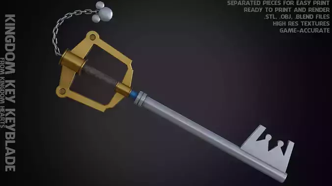 Kingdom Hearts Sora Kingdom Key for Cosplay