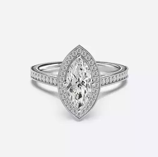 Halo Engagement Ring 02