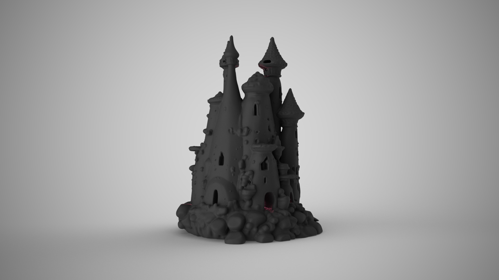 Aquarium Castle 3D print model_6