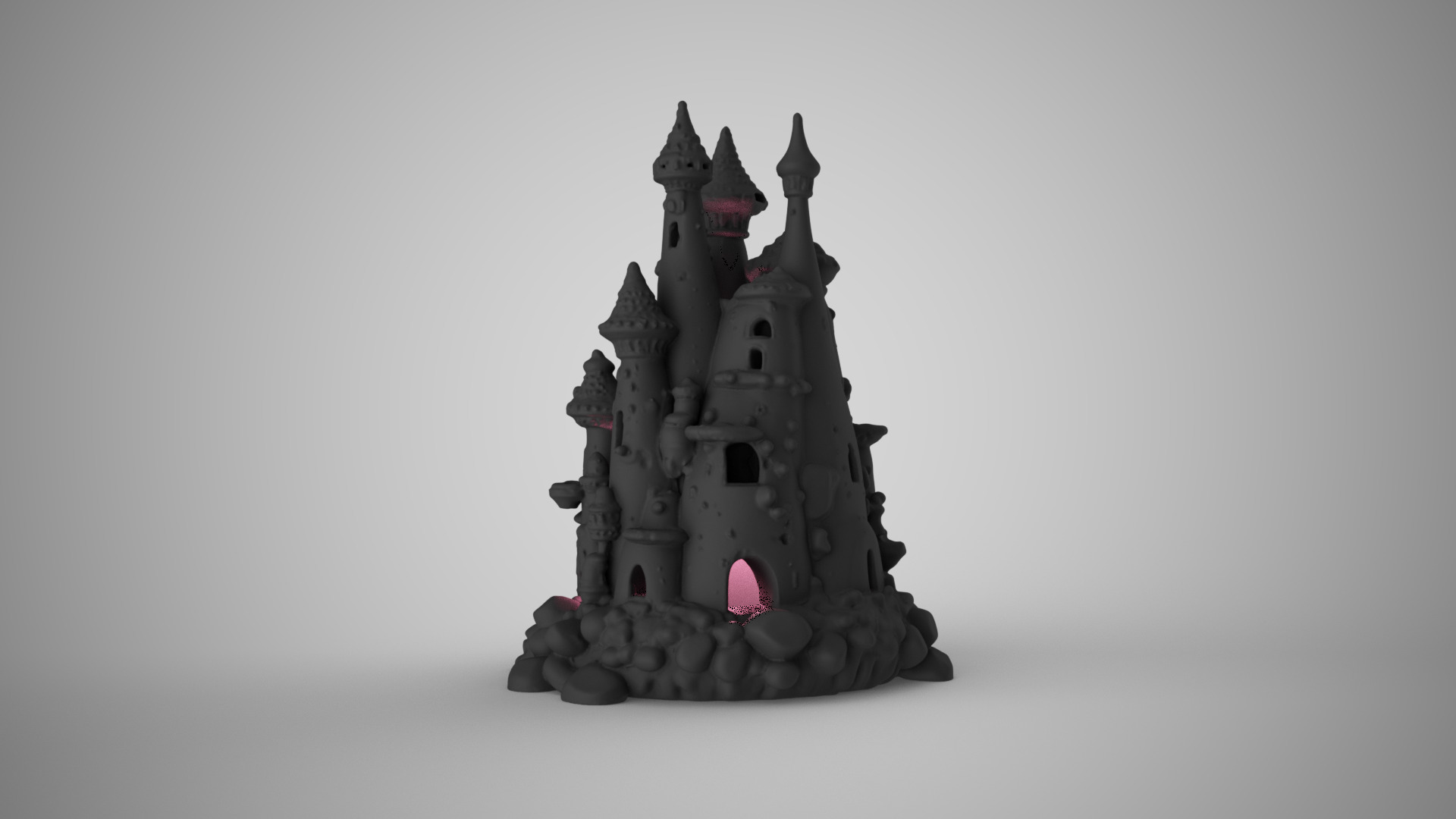 Aquarium Castle 3D print model_8
