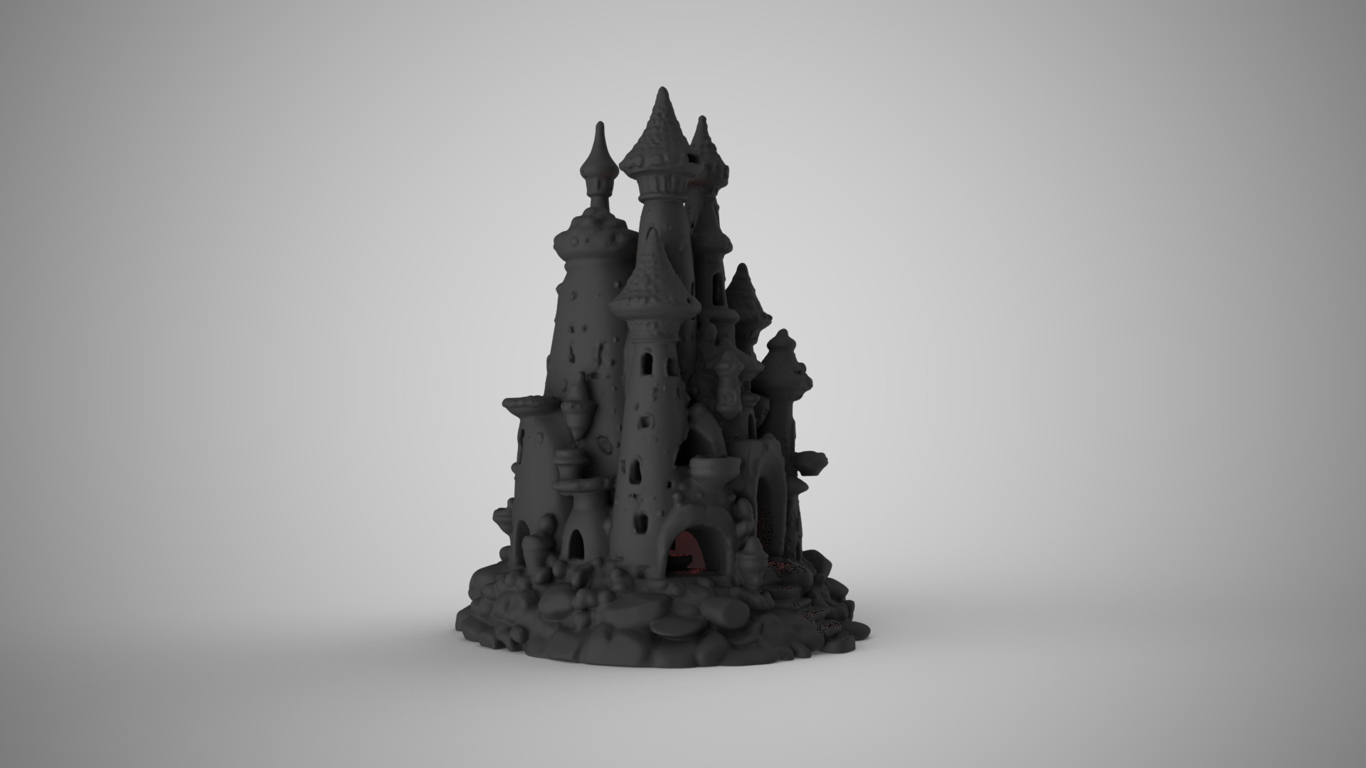 Aquarium Castle 3D print model_4
