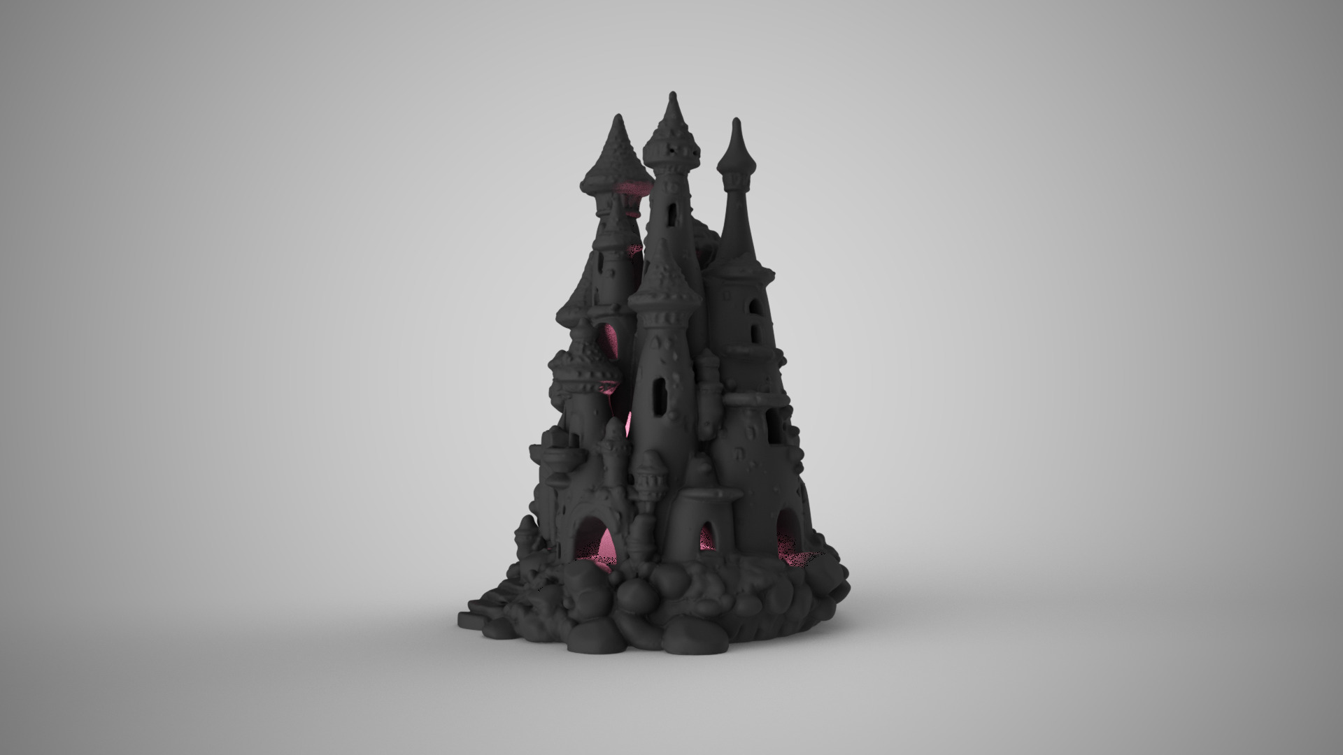 Aquarium Castle 3D print model_9