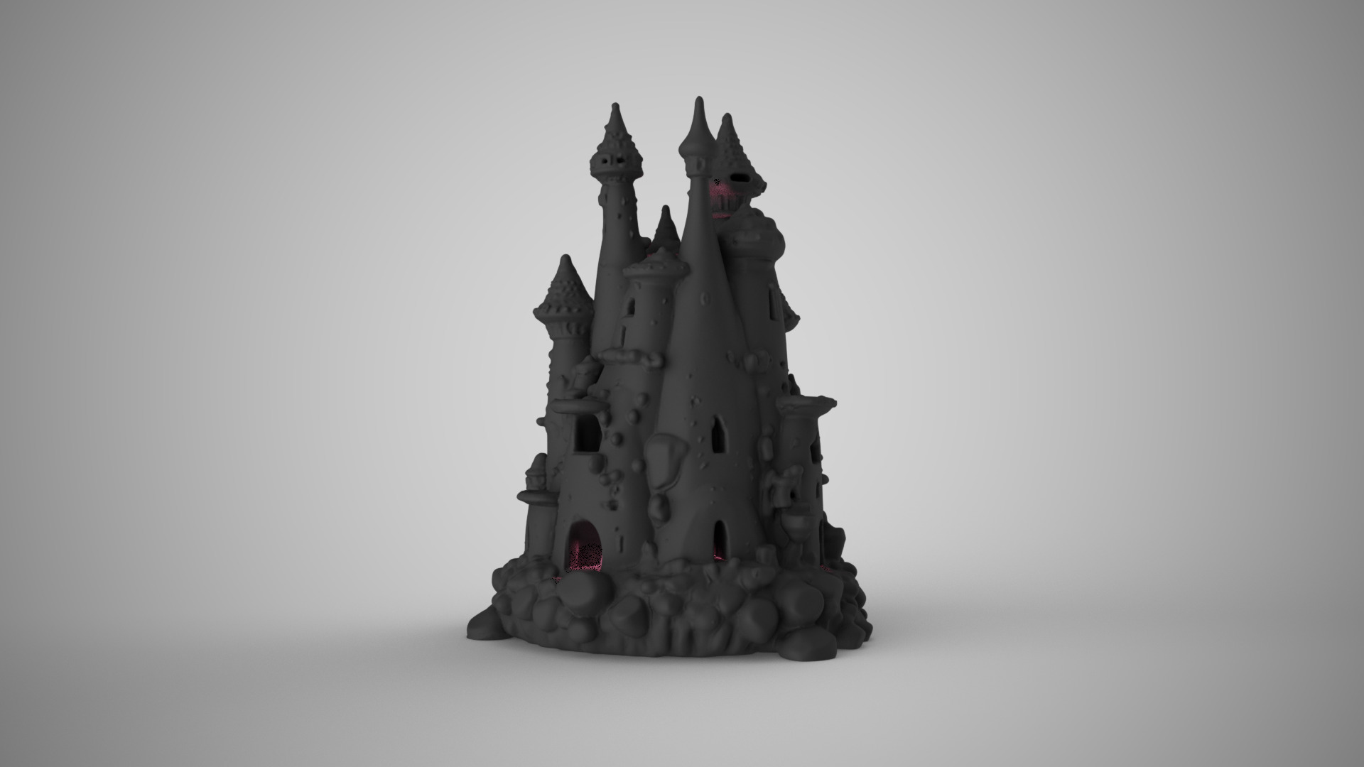 Aquarium Castle 3D print model_7
