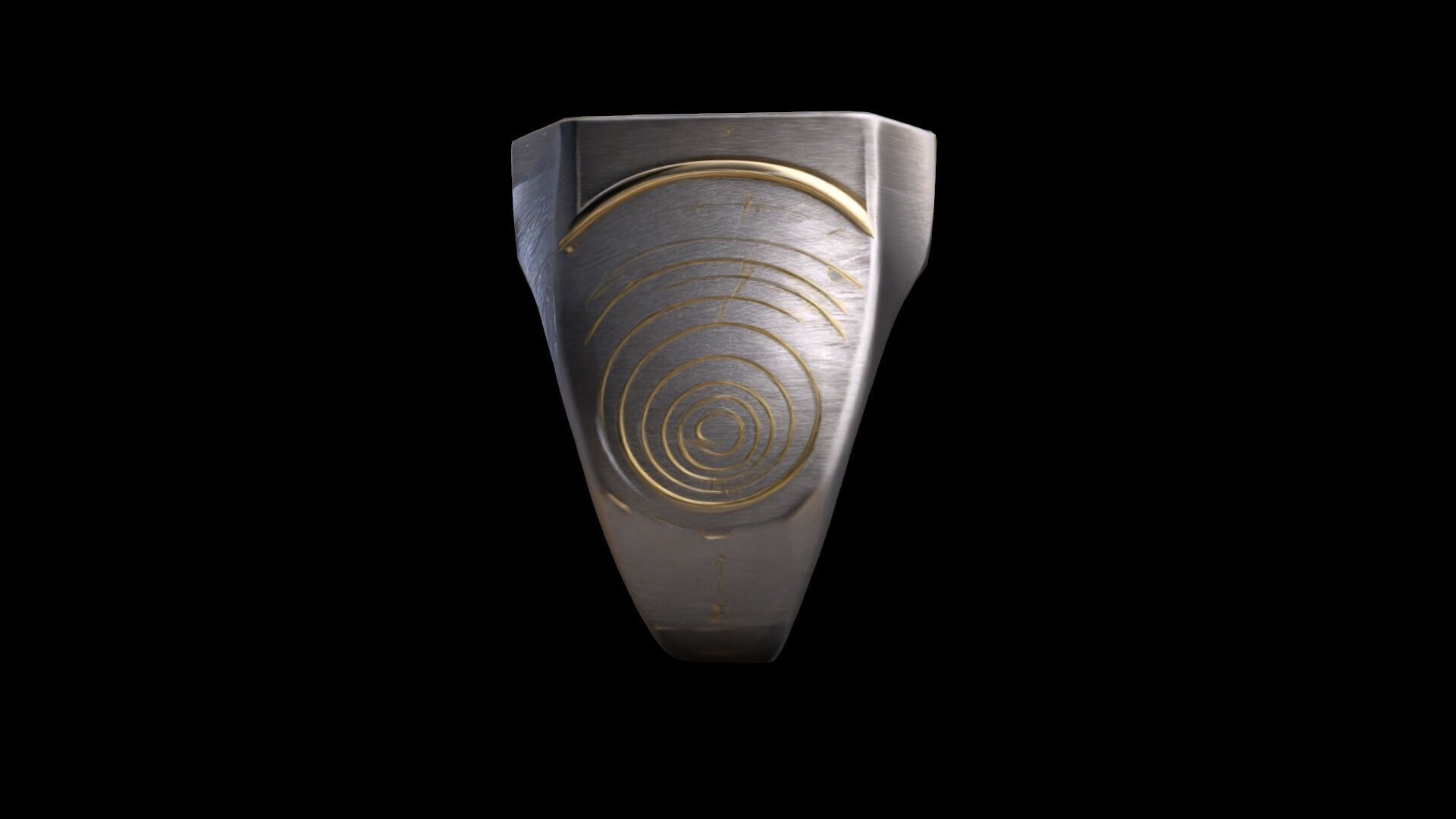 High 3d Render Artificial Signet Ring 3D model_4