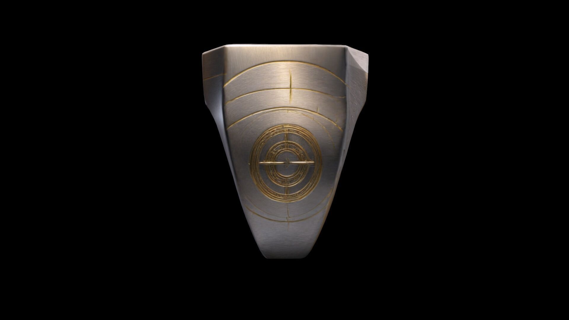 High 3d Render Artificial Signet Ring 3D model_3