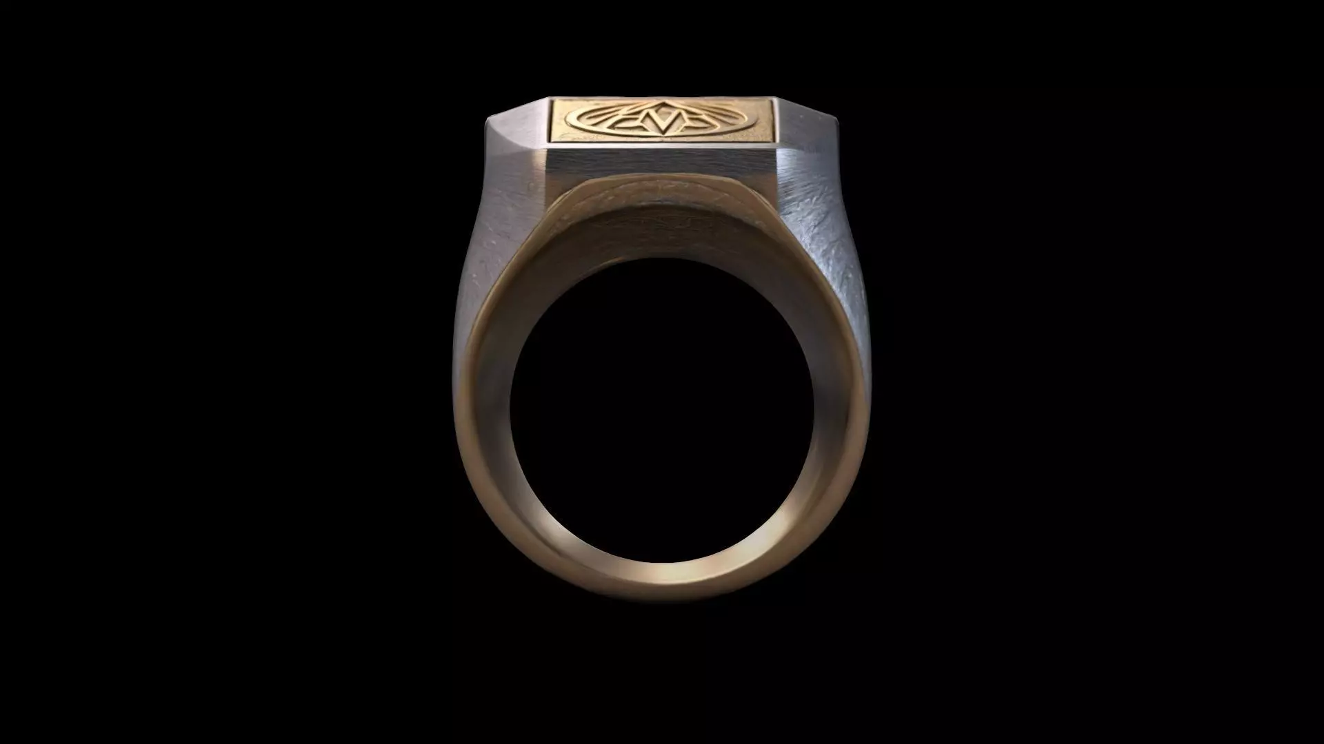 High 3d Render Artificial Signet Ring 3D model_0