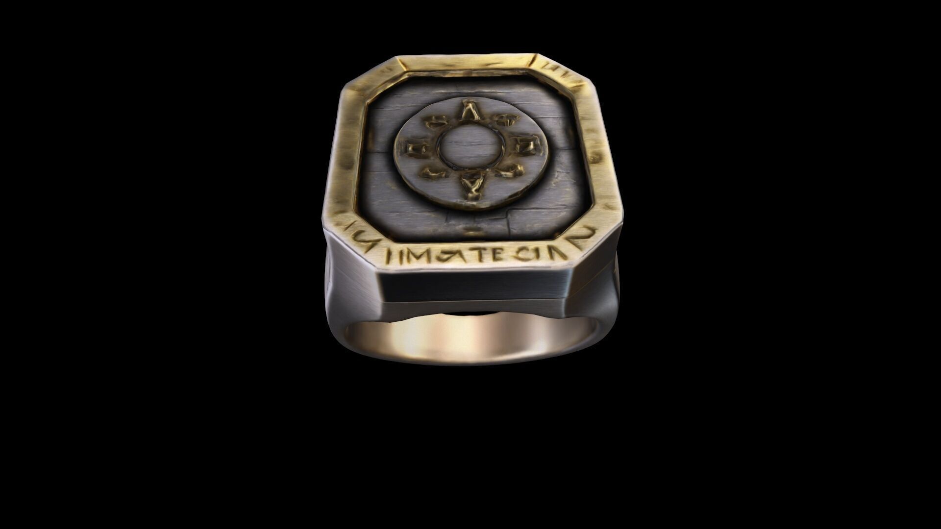 High 3d Render Artificial Signet Ring 3D model_2