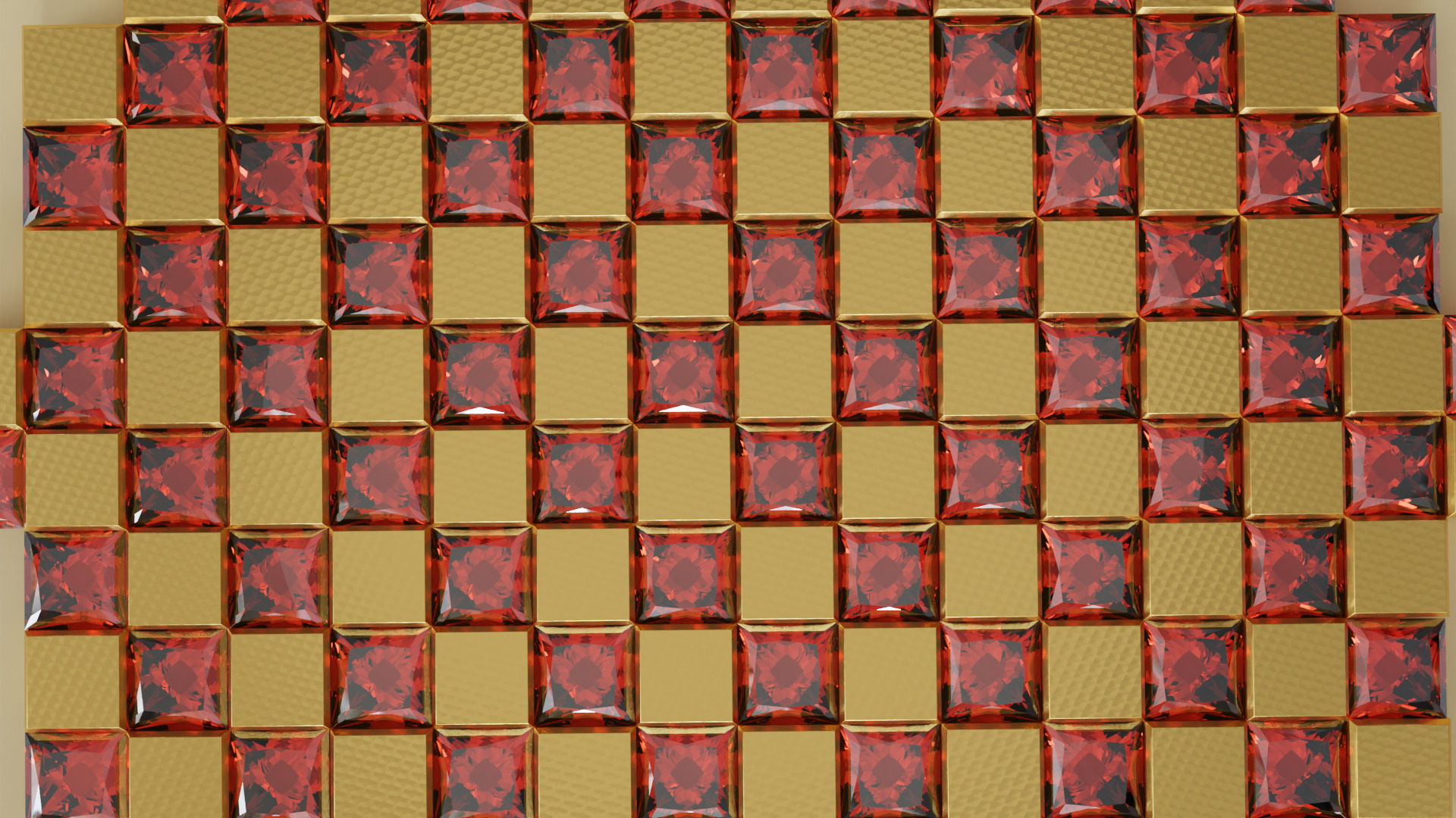 Golden Camelot Game Board with Gems 3D model_5