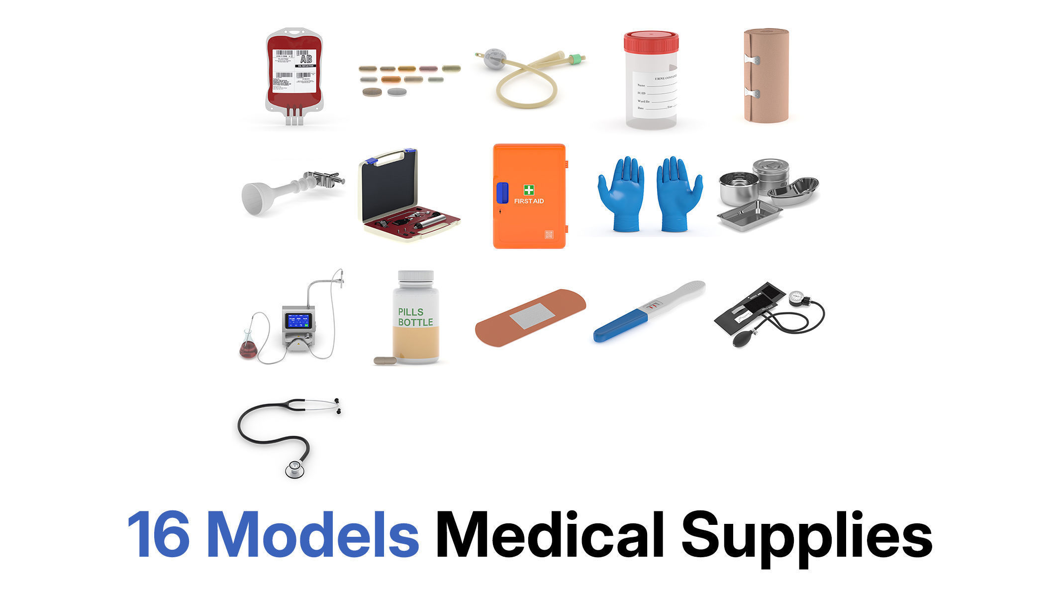 Mega Pack 203 Medical Equipment High Quality 3D Model Collection_3