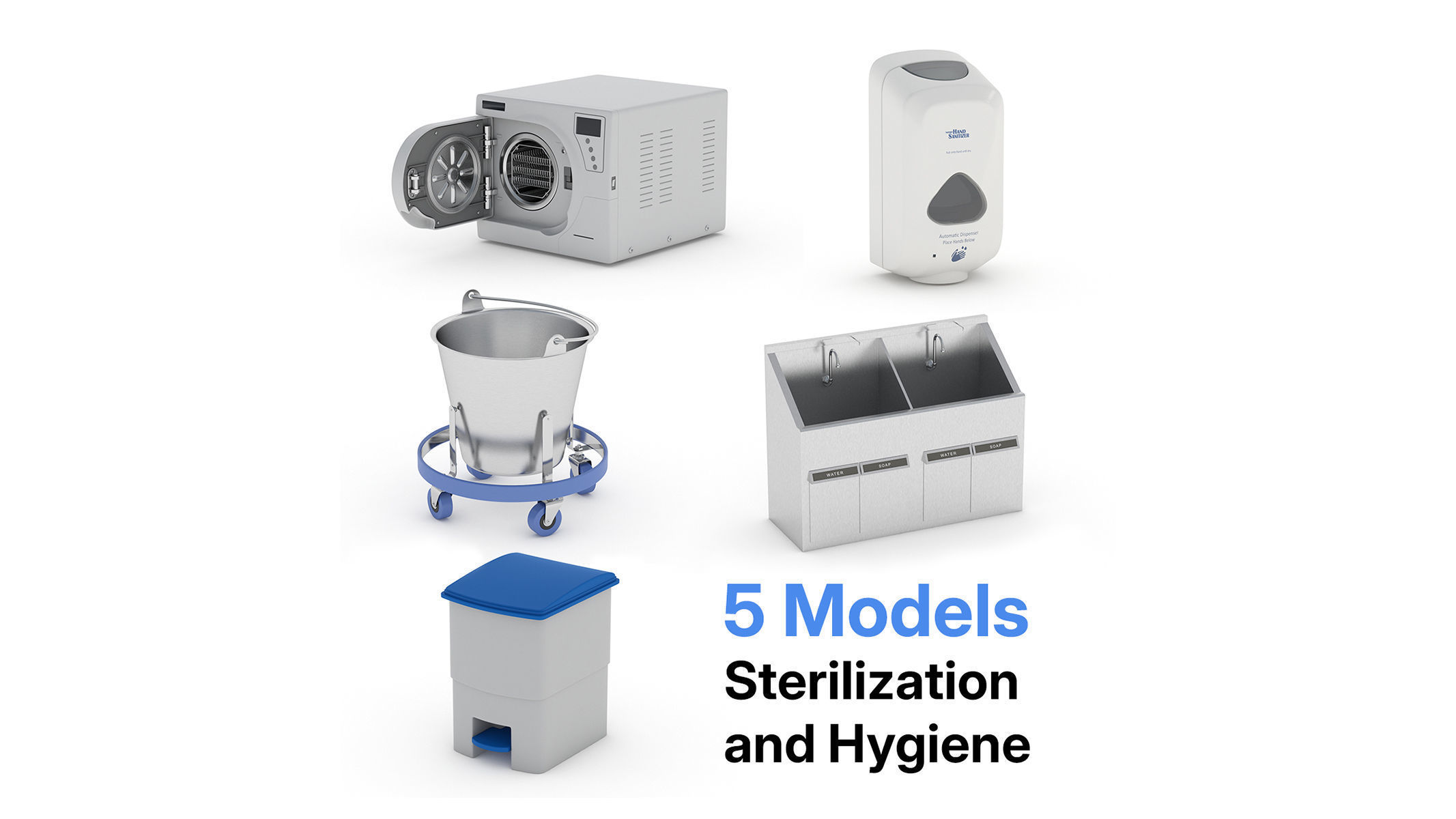 Mega Pack 203 Medical Equipment High Quality 3D Model Collection_8