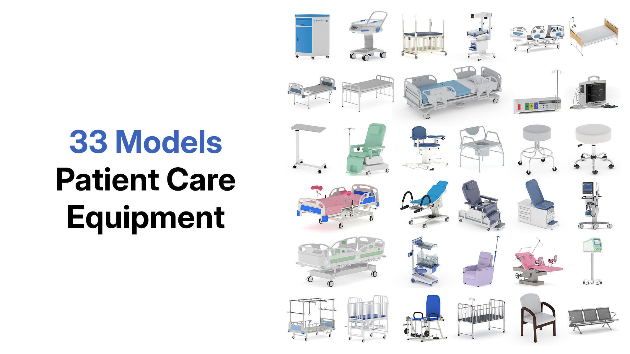 Mega Pack 203 Medical Equipment High Quality 3D Model Collection_6