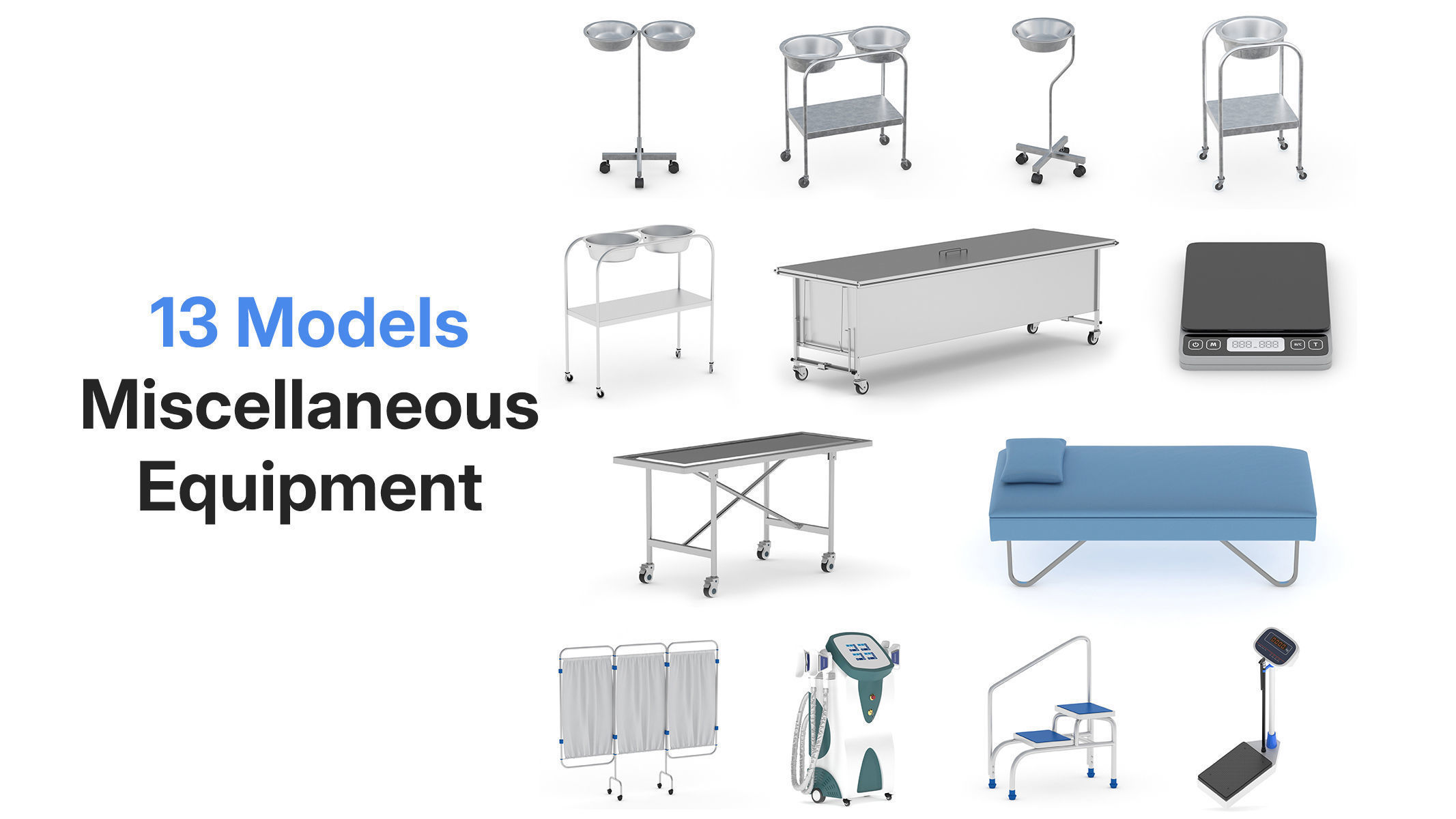 Mega Pack 203 Medical Equipment High Quality 3D Model Collection_4