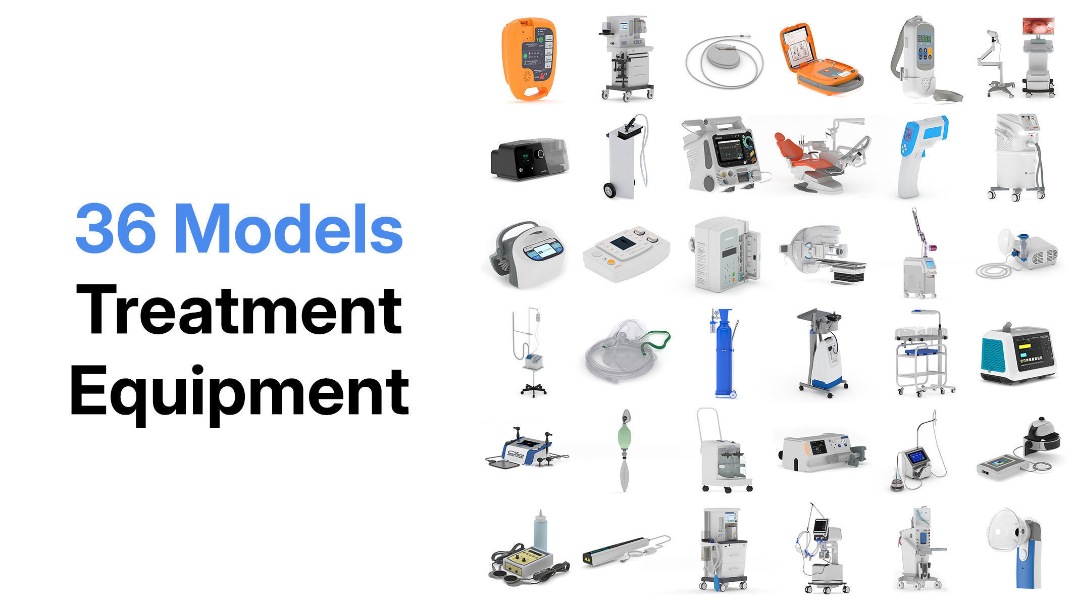 Mega Pack 203 Medical Equipment High Quality 3D Model Collection_12