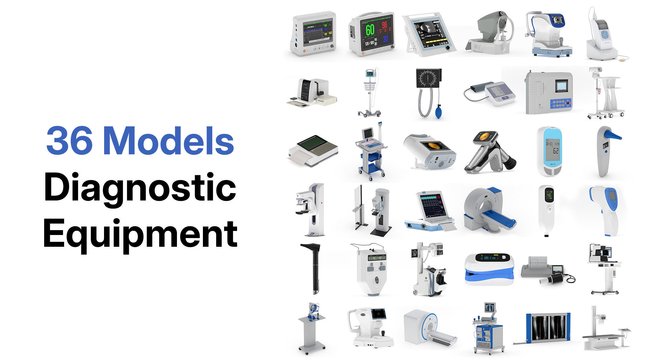 Mega Pack 203 Medical Equipment High Quality 3D Model Collection_2