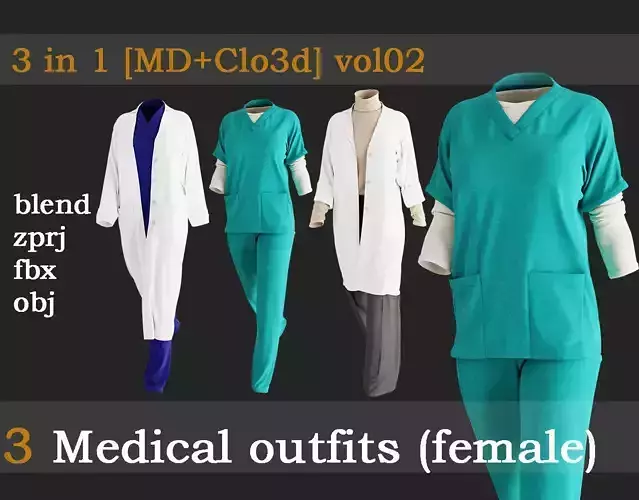 3 Medical outfits vol02