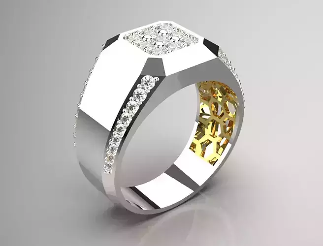 man diamond ring mr0140