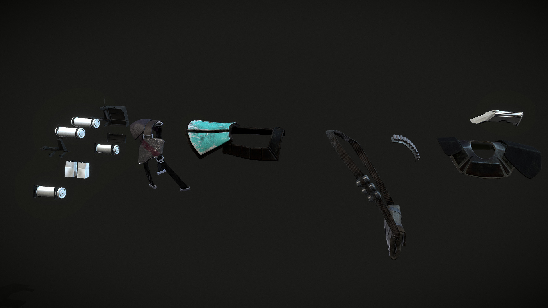 Clear standard clone trooper pack Low-poly 3D model_5