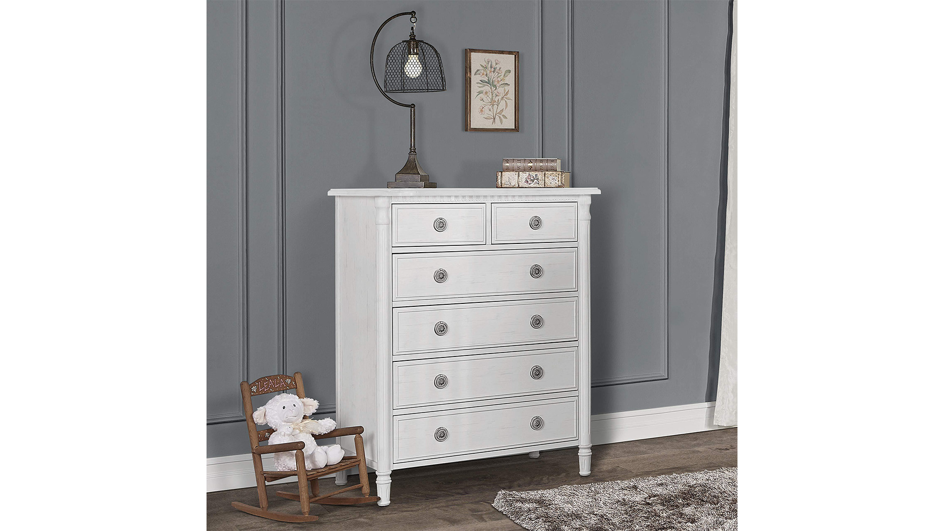 Drawer Dresser 3D model_2