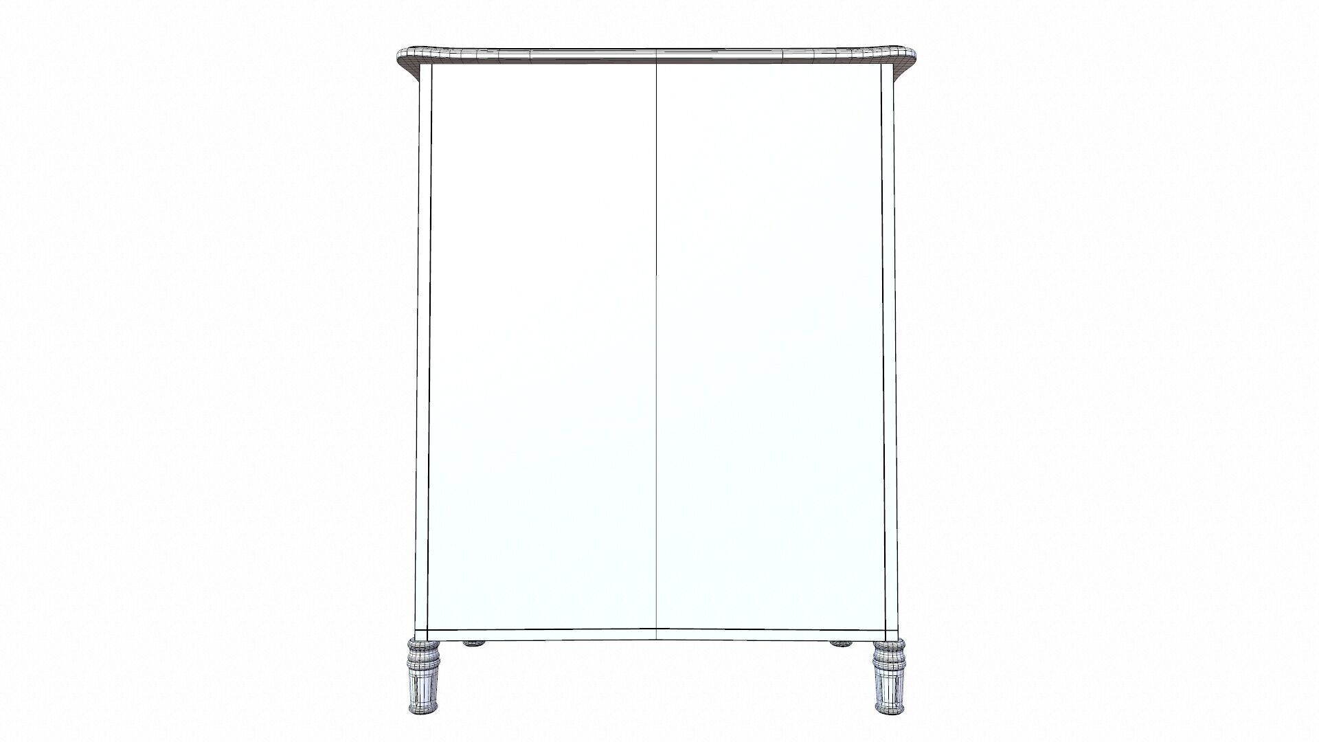 Drawer Dresser 3D model_9