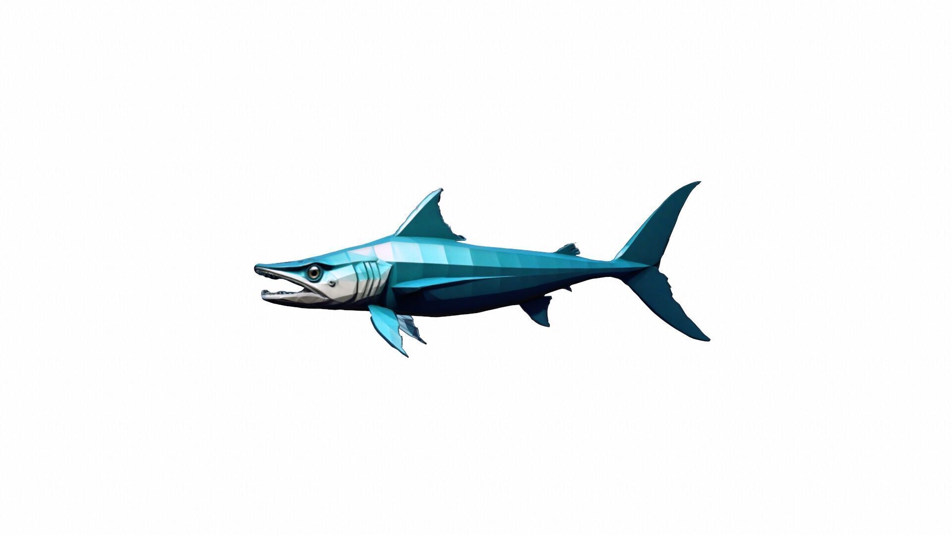 High 3d Render Barracuda Gets Defensive 3D model_2