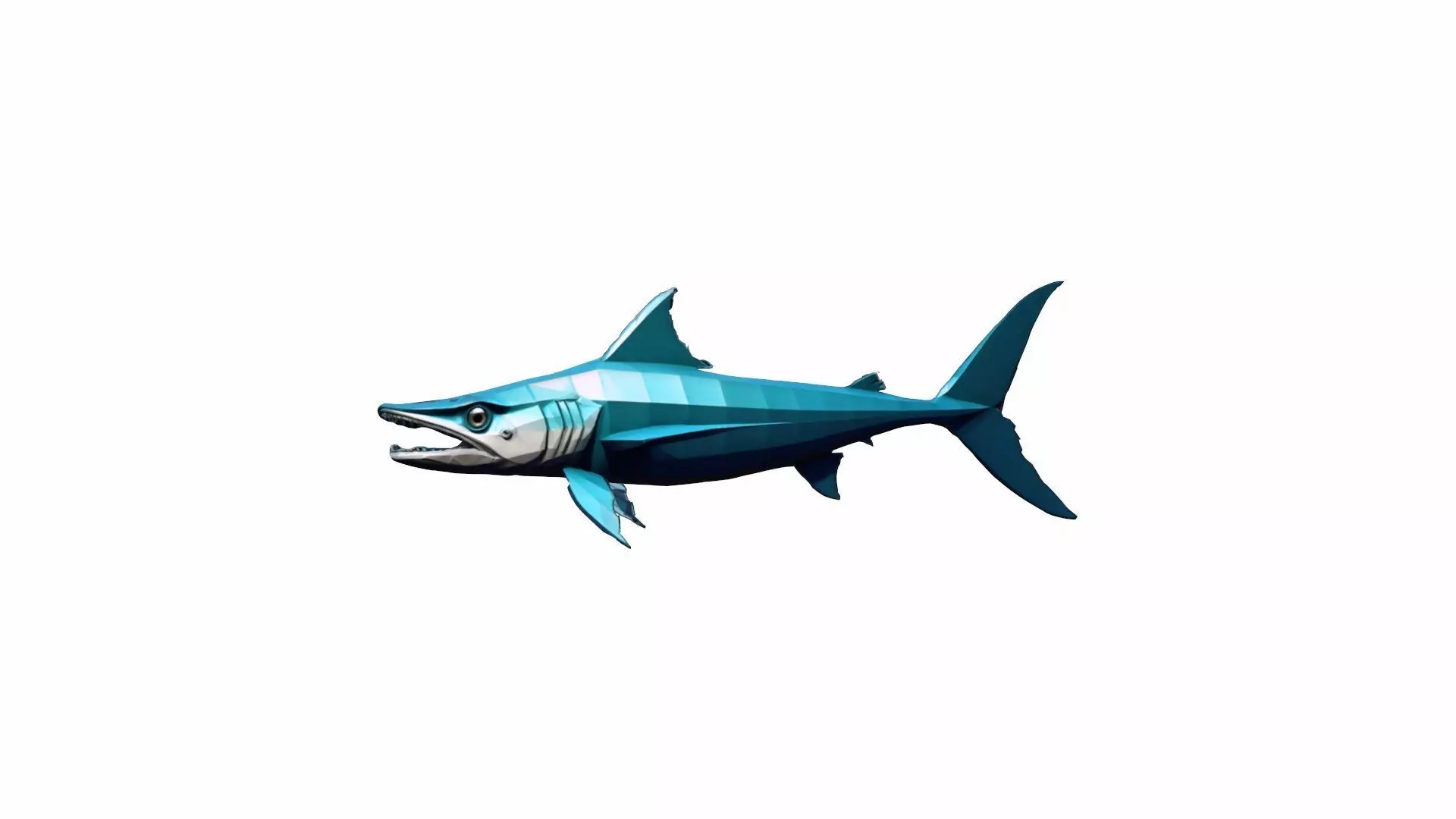 High 3d Render Barracuda Gets Defensive 3D model_0