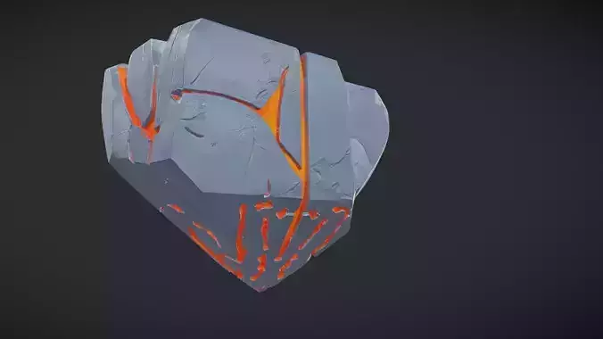 glowing cracked volcanic rock2