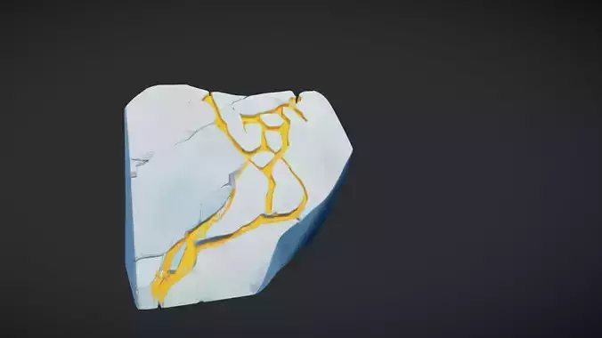 Cracked stone with glowing lava