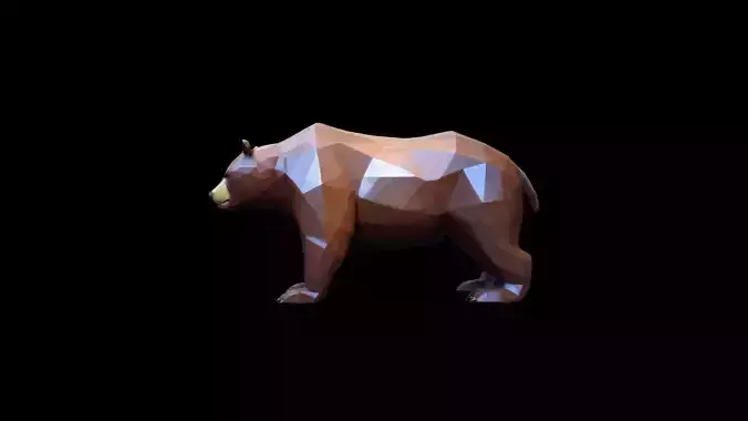 High 3d Render  The Bear Is A Large Powerful Animal